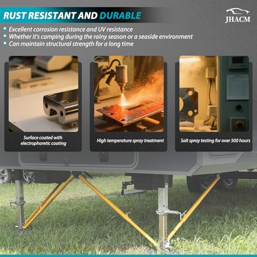 Image of 191025 5th Wheel Stabilizer Kit - Easy Bolt-On Install, Fits All Models, Telescoping Design, Stops Shaking, JT's Strong Arm 5th Wheel Jack stabilizer