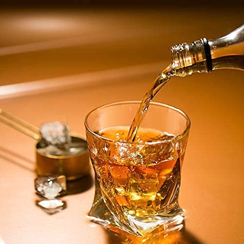 Image of PrimeWorld Premium Two Style Whiskey Glasses Set of 6 Pcs 300 ml Each for Drinking Bourbon /Cocktail Glasses /Bar Whisky Glasses