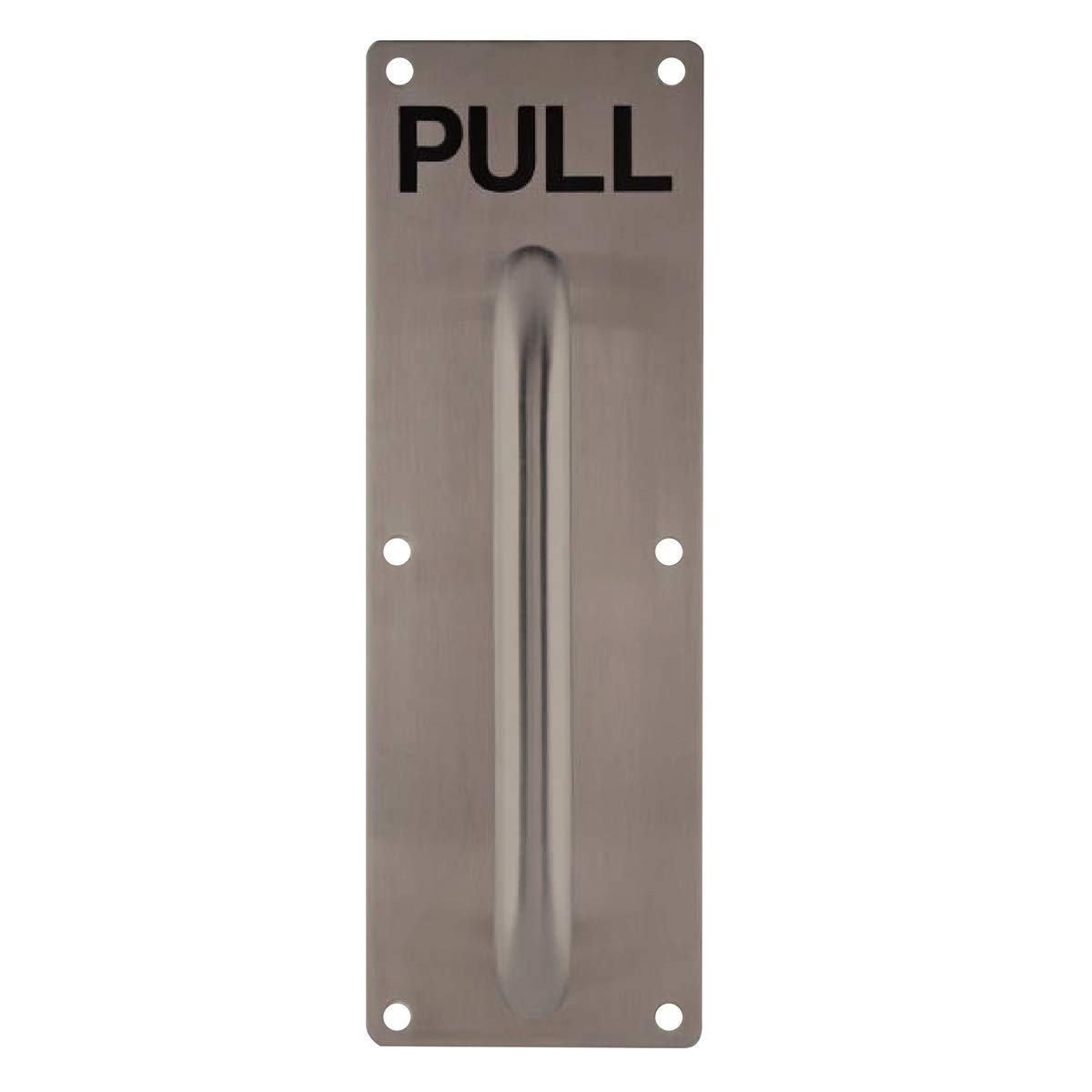 Stainless Steel SUS 304 Pull Plate With Handle and PULL Symbol Engraved For Wooden & Metal Door - DTPH023