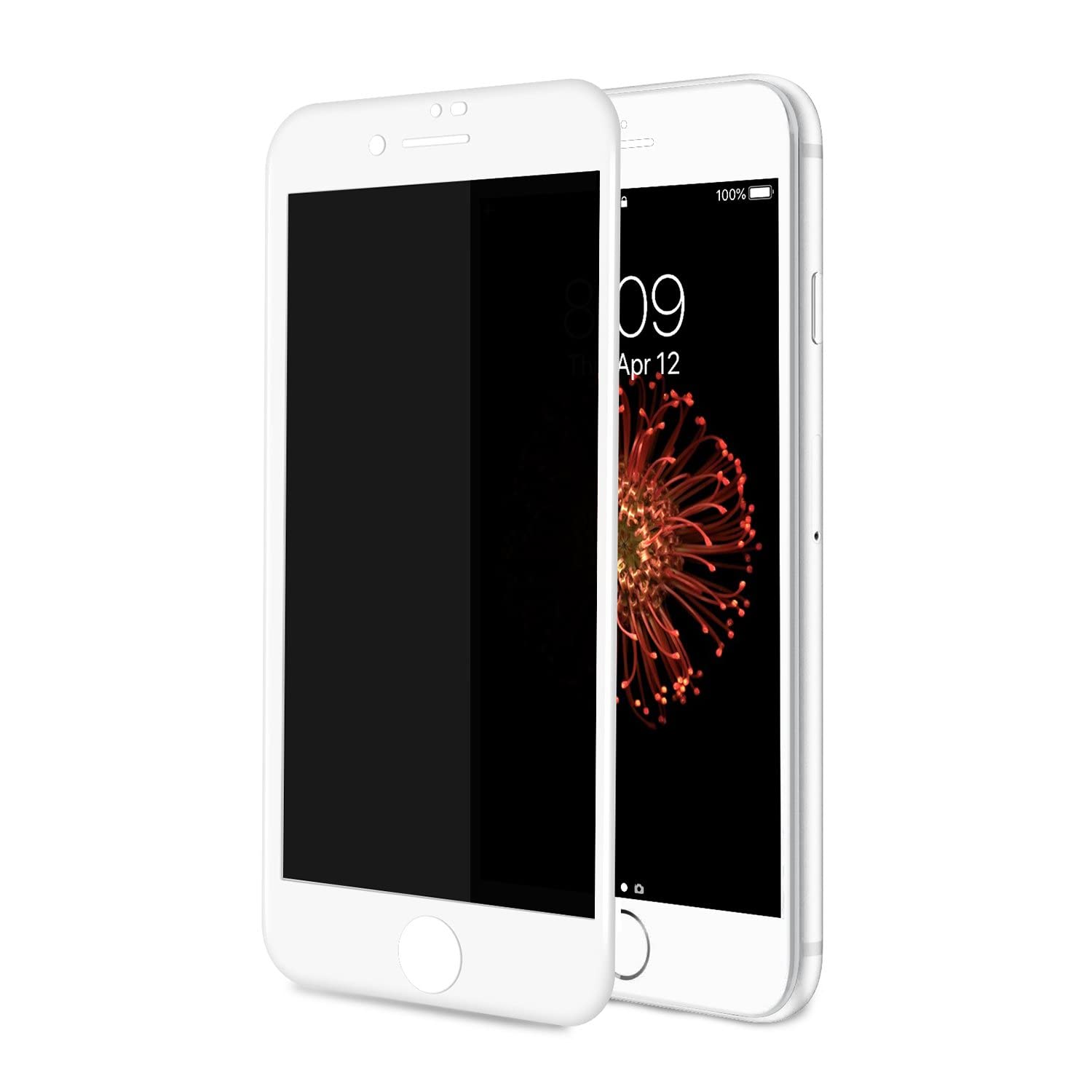Mobilive Tempered Glass Screen Protector for Apple iPhone 7 Plus Anti Spy Privacy Tempered Glass - White (B09KM6XY96) Amazon Price History, Amazon Price Tracker