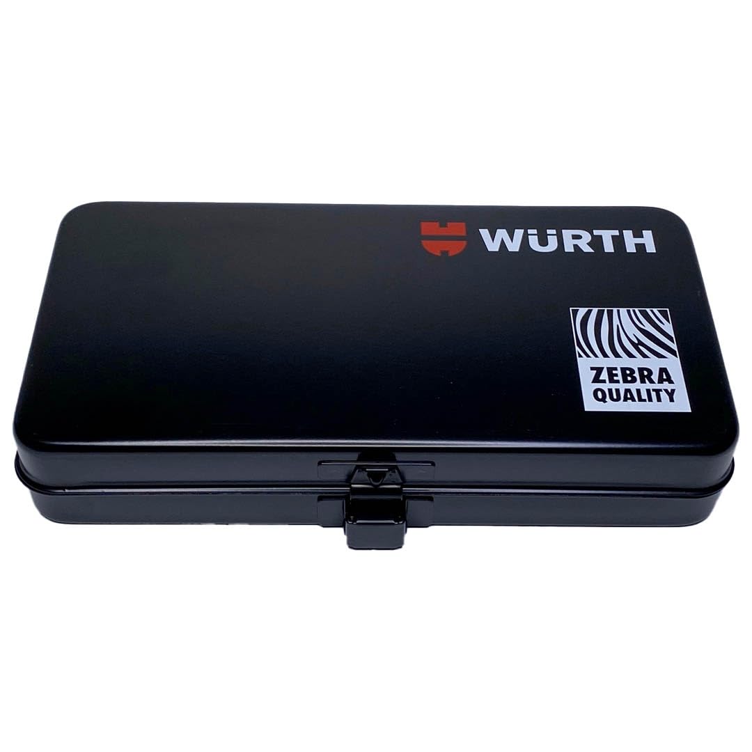 Zebra Würth 1/4 Zoll Steckschlüsselsatz 34-teilig