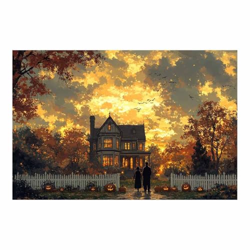 Toile intissée 1 parties TERUEA motif abstrait marron 70x100cm pour salon