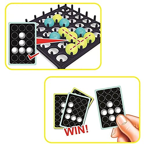 TNSLAND Bounce Off Party-Spiel (4 Gewinnt) - Jumping Ball Abprallen Für 2-4 Spieler - Desktop Bouncing Toy Für Familie Und Party