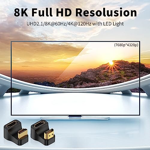 Duttek 180 Degree HDMI Adapter and 270 Degree HDMI2.1 Adapter - Image 4