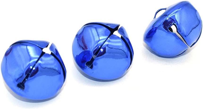 Small Christmas Bells,Christmas Hanging Bells, Small Christmas Bells 8pcs Blue Christmas Bell Bell