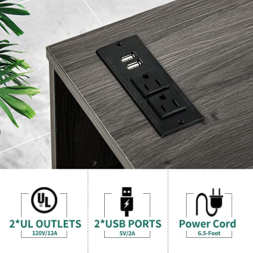 Yitahome 840332389684 File Cabinet With Charging Station, Mobile Lateral Filing Cabinet With Lock For Home Office thumb #4