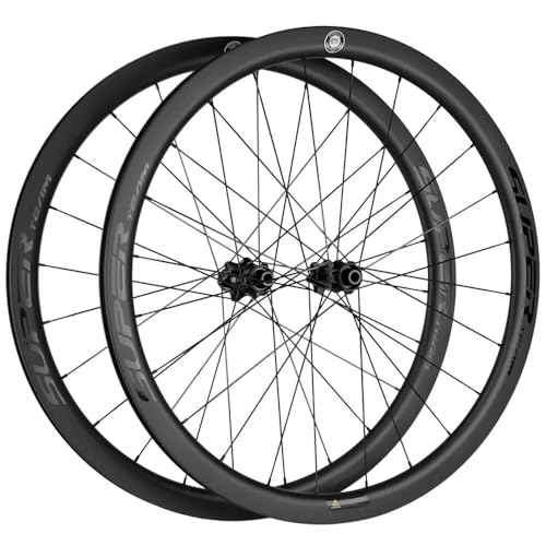 SUPERTEAM Carbon Disc Wheelset 38/50/60/88 Tubeless Wheel 700C Center Loke Thru Axle (88MM Depth)