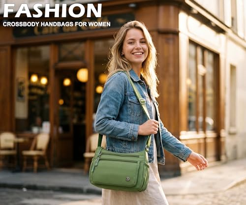 Image of Pealwel Casual Crossbody Bag with Anti Theft Pocket - Women Lightweight Water-Resistant Purse Bag