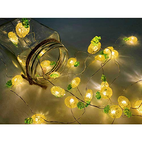 Ninite Lights 40 Led Pineapple Fairy String Lights Waterproof Battery Operated 8 Modes With Remote Control For Wedding, Party, Festival, Indoor, Outdoor thumb #2