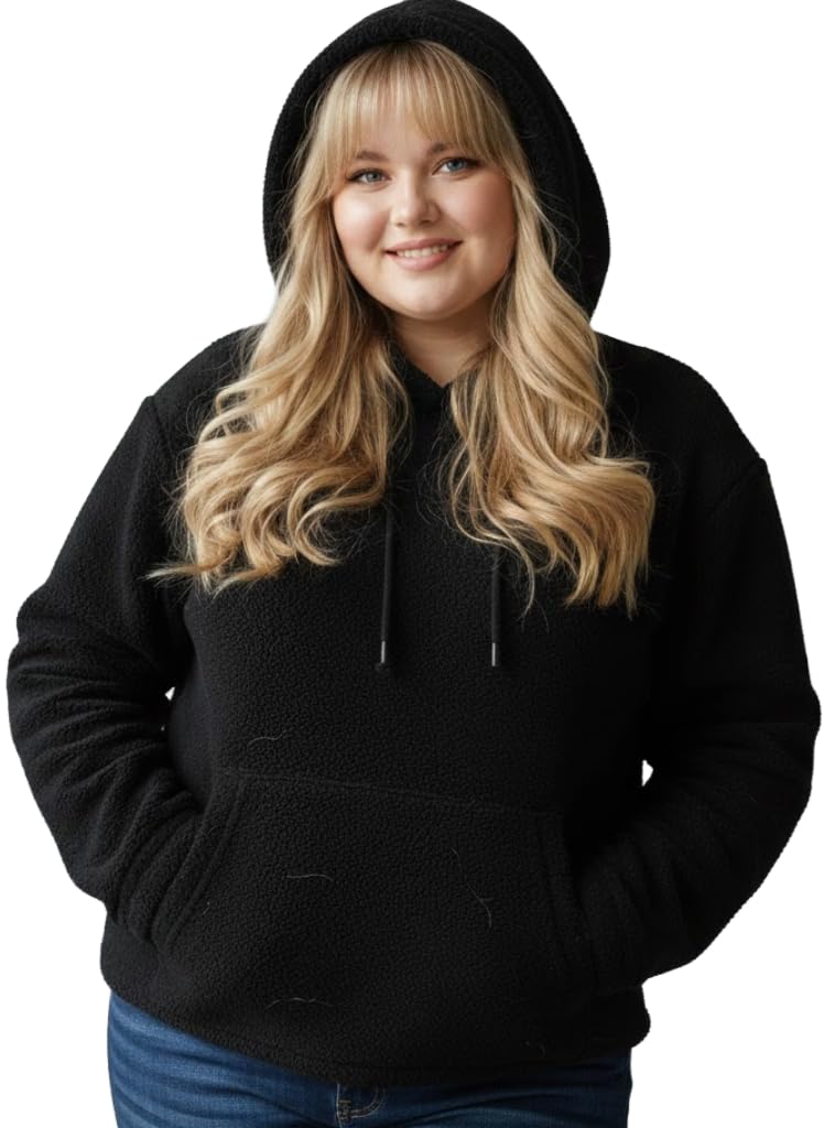irana Women Hoodie for Women & Girls – Ladies Winter Hoodie Sweatshirt – Oversized Casual Pullover Hooded Sweatshirt – Full Sleeve Fleece Warm Hoodie-picture-12