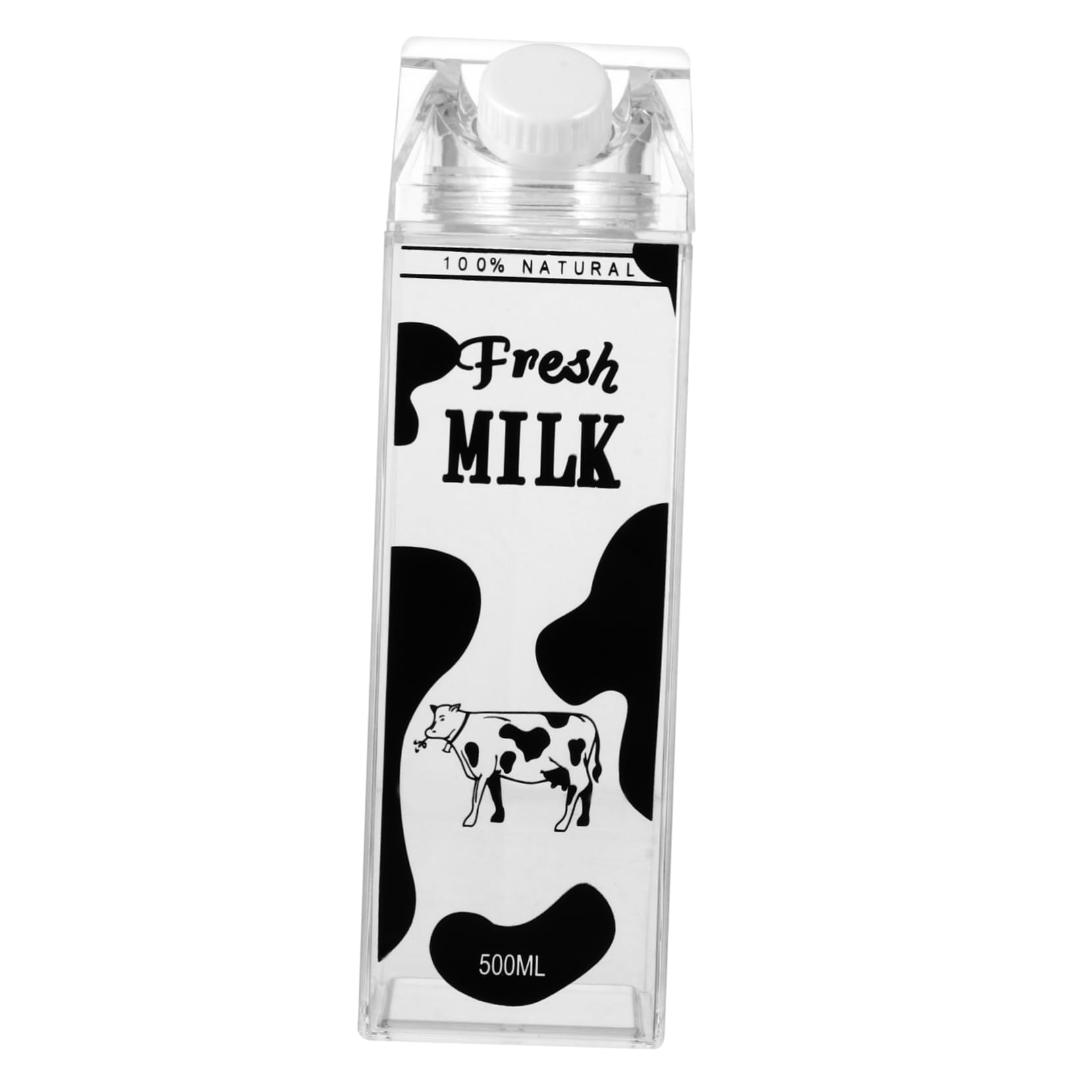Cabilock Milk Carton-Shaped Kids Water Bottle - BPA-Free Plastic Drink Bottle For Juice, Milk, Or Water - View #5