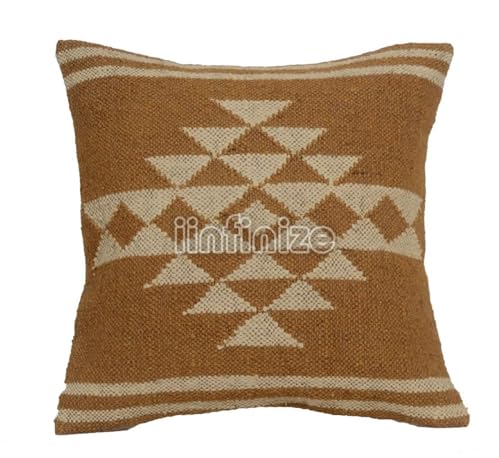Housse de coussin laine de jute style turc pour rénover salon