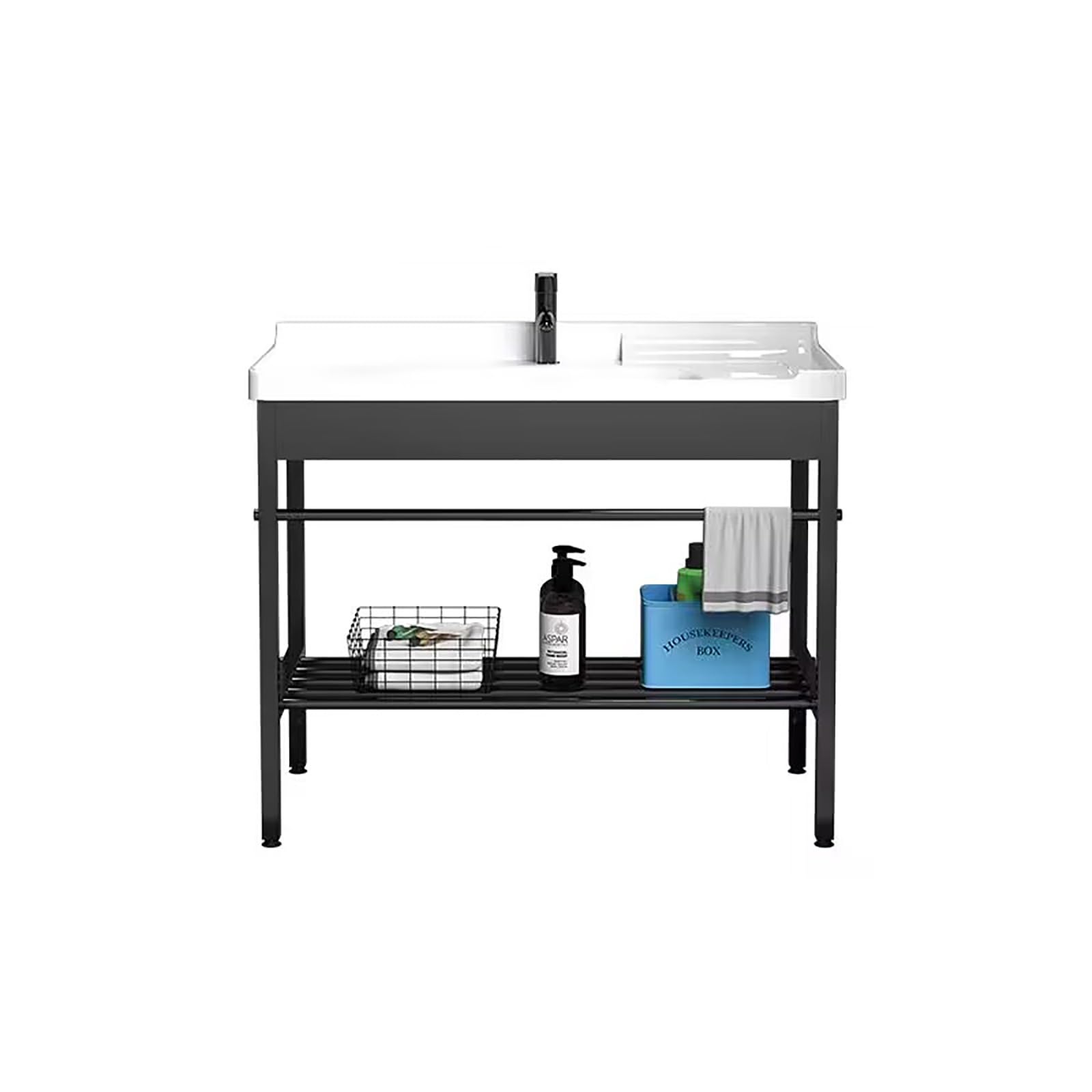 Lavello Esterno,Lavandini Bagno,Bianca Lavatoio In Ceramica,Lavello In Acciaio Inossidabile Commerciale,Lavabo Lavanderia Con Acciaio Inox Staffa,Lavandino Portatile Con Rubinetto,Lavabi Autoportante