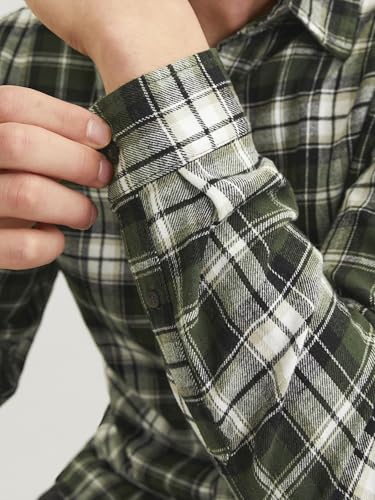 Image of Jack & Jones Men Cotton Blend Solid Regular Fit Shirt