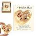 A Pocket Hug for Sports-Themed Valentines Day Gifts, Athletes Gifts, Mini Athletes Valentines Day Cards, Heart Pocket Hug Token with Greeting Cards Athletes valentines day decorations Gift for Rugby Baseball Hockey Players (brown-Rugby)