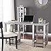Southern Enterprises Wedlyn Mirrored Desk, Silver