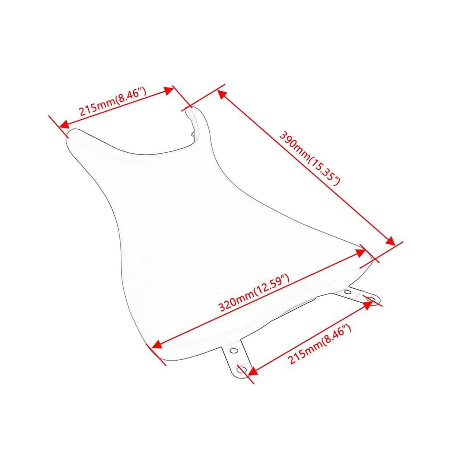 Per YZF-R3 YZF R3 2015-2021 2020 Cuscino Sottosella Moto | Cuscino Sella Il Sedile Del Conducente Anteriore Del Conducente In Pelle PU Nera Migliora La Sicurezza Di Guida