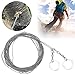 Stainless Steel Survival Fretsaw, Portable 10m Wire Saw for Wilderness Survival