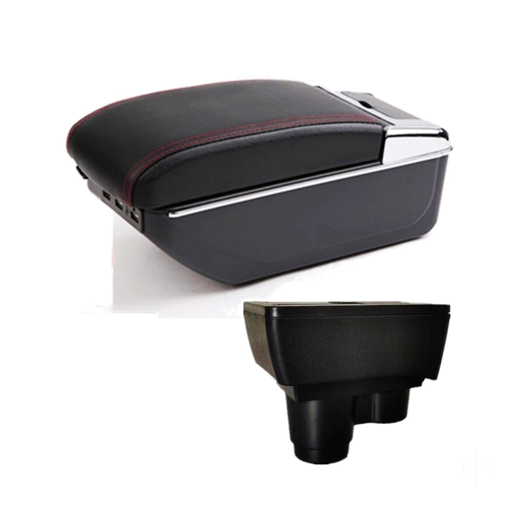 GTDTKGANAK Storage Box For Dacia For Duster 2018-2022 Center Console Armrest Storage For Box with USB(D1 7usb)