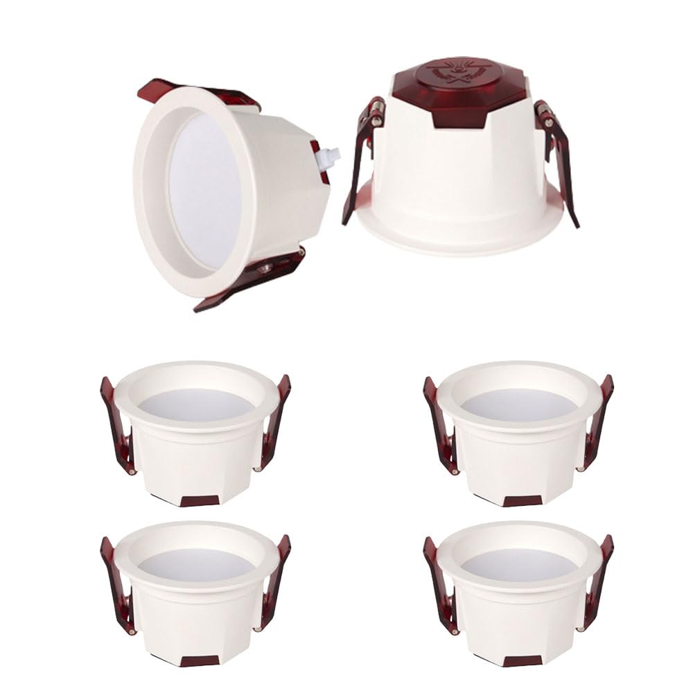 Osadzone światło dolne LED, 3,4 cala LED wpuszczana lampa sufitowa, 7 W Led Downlight, 4 ct kolor do wyboru 3000 K | 3500 K | 4000 K | 6000 K, kąt wiązki 60 kierunkowy podtynkowy