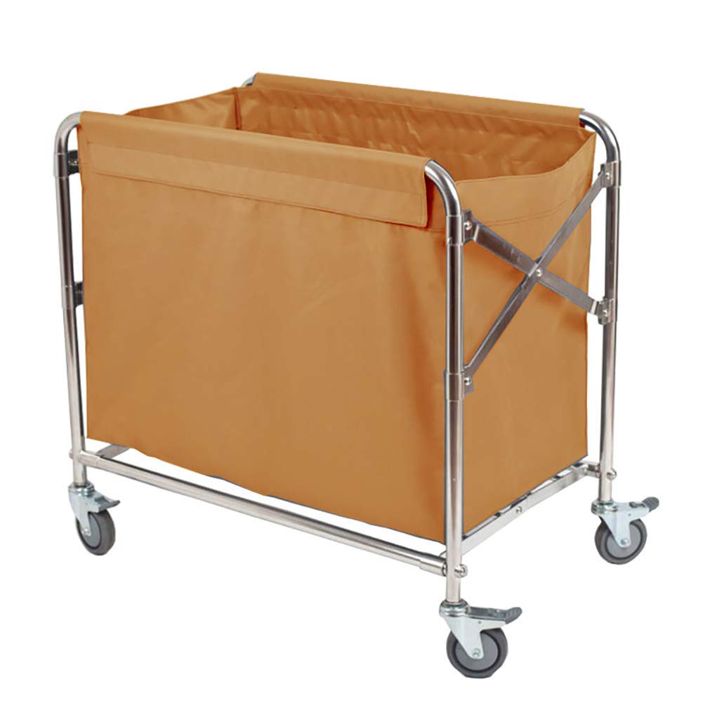 Chariot de stockage à roulettes mobiles pliable pour linge de cuisine et hôtel