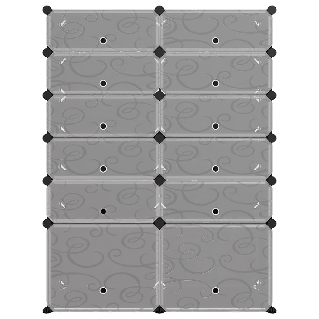 Estantería para zapatos genérica, 94 x 37 x 125 cm, armario de almacenamiento de PP con marco de acero, armario para zapatos, fácil de montar, gran espacio para hogar, dormitorio y oficina