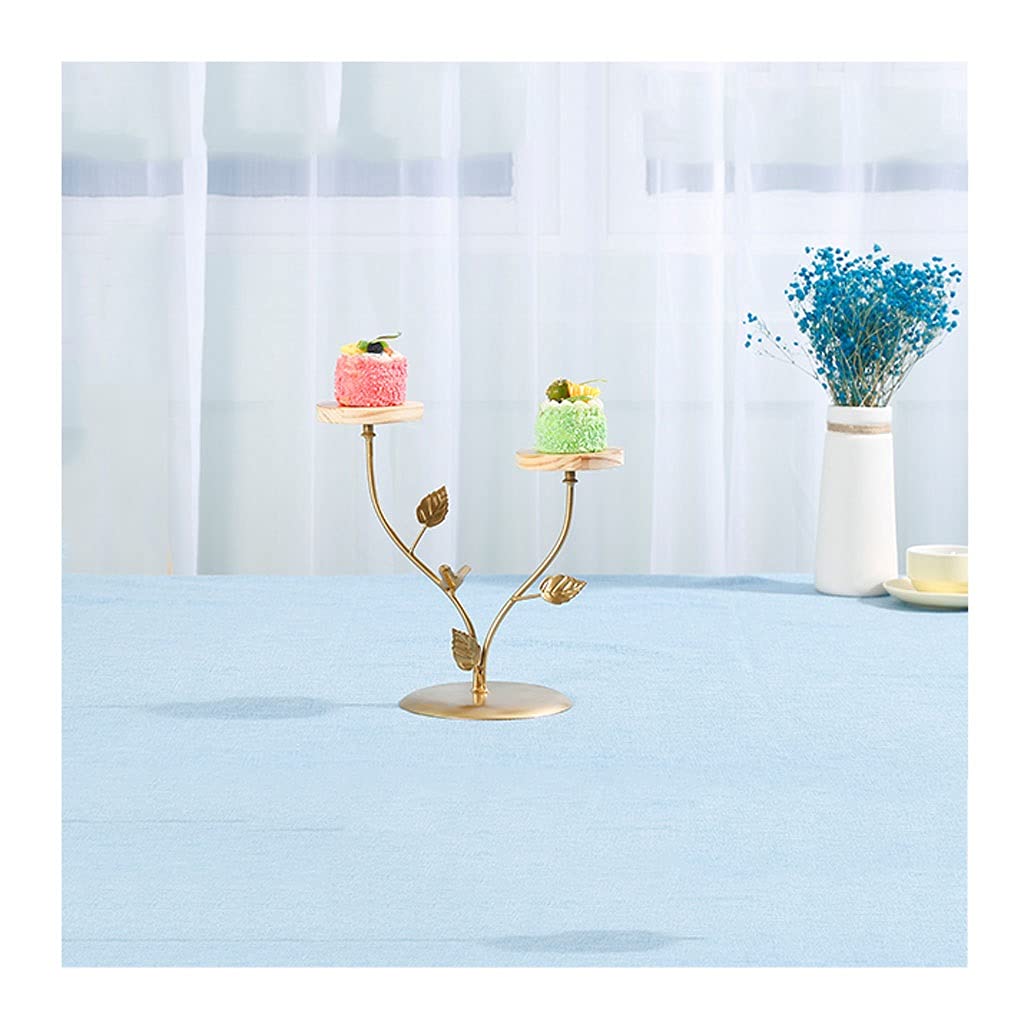 Liudan Bandejas para Tartas Elegante Bandeja de Madera Snack Rack Pan Rack Sólido Madera Multi-Capa Pastel de Pastel de Pantalla Pantalla Decoraciones de Boda Soporte para Tartas (Size : A)