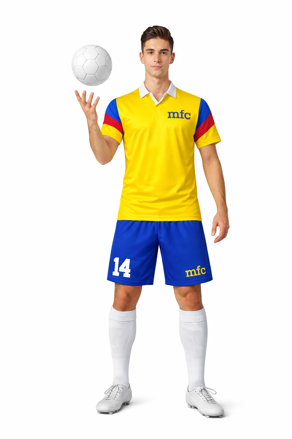 Tuta Calcio Captain Oliver E Benji – Maglia Manica Lunga E Pantalone, Personalizzabile Con Nome E Numero, 100% Poliestere, Traspirante, Arancione, Taglie Comode