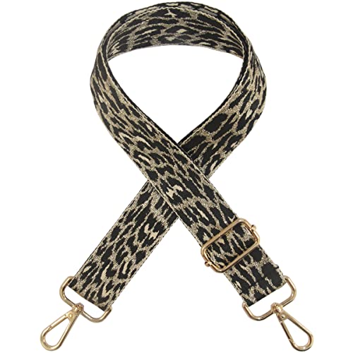 Image of Duwi Wide Handbag&Purse Strap Jacquard Woven Guitar Style Replacement Strap Multicolor Canvas Adjustable Crossbody Bag Strap
