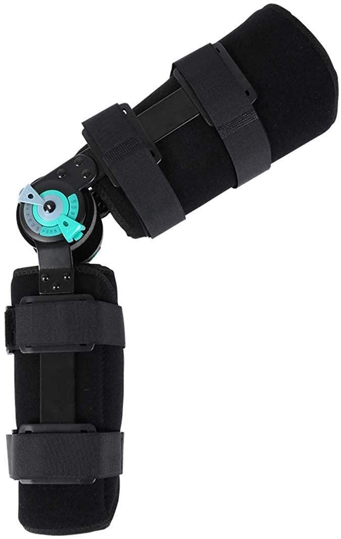 Rodillera Ajustable con bisagras, inmovilizador de Hombro para Lesiones de ligamento Cruzado Anterior (LCA), ligamento Cruzado Anterior (MCL) y ligamento cruzad,Right-L