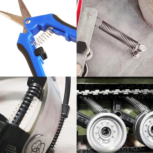 HFS(R) Kit d'assortiment de ressort métallique en acier 20 Différentes tailles pour la réparation & DIY