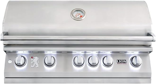 Lion L90000 40-Inch Built-in Propane Gas Grill with Rear Infrared Burner