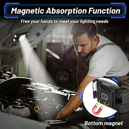 Icyant Mini Torcia Portachiavi, Ricaricabile USB-C...