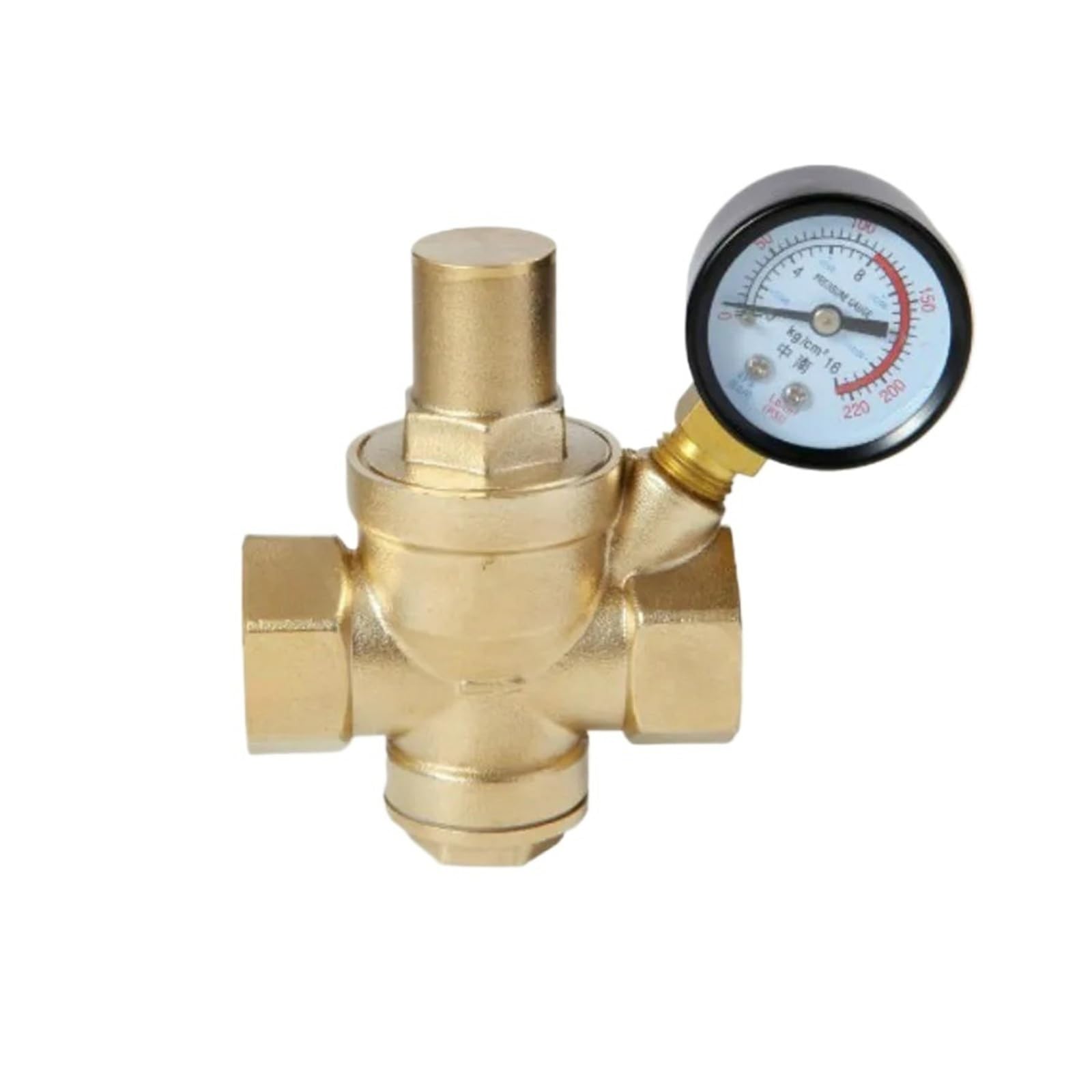 Vmvud Dn25 Dn15 Dn20 Dn32 Brass Water Pressure Regulator With Gauge Pressure Maintaining Valve Tap Water Pressure Reducing Valve
