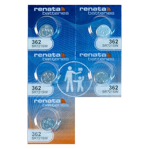 Renata Batteries 362 Pila Botón para Reloj 5 Unidades miniatura 1