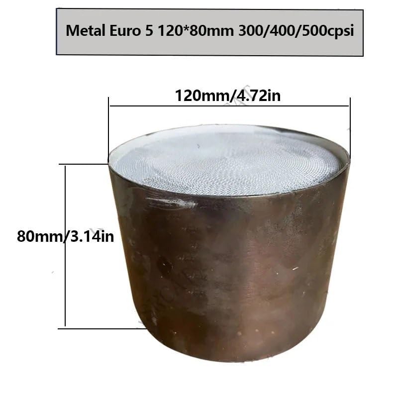 katalizator akcesoria Katalizator filtr Katalizator układu wydechowego samochodu Euro 5 120 * 80MM 400/500 ogniw metalowy katalizator wysokoprzepływowy(EURO 5 500cpsi)