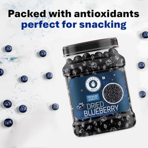 Image of Classic Nuts Dried Blueberry | Dry Fruit | Rich in antioxidants, Vitamin K, Calcium & Fibre | Sweet & Delicious | Healthy Snacks (400gram)