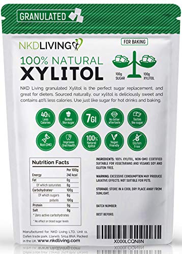 XYLITOL 1 kg natuurlijk suikeralternatief | GVO-vrij gecertificeerd - Afbeelding 3