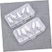 PartyKindom 15pcs Nail Extension Kits Function Nails Gel Accessories Tips Cured Bulk Polish LED Nail Tools Nail Art Tool Nail Art Forms Nail Beauty Tools Silver