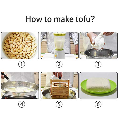 Lzttyee Homemade Wood Tofu Maker/Press Set to Make Delicious Tofu for Home Kitchen Restaurant