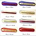 The HarmoniFlow: StreamLined, 10-hole, Diatonic Harmonica (Clear-Gold, Key of F)