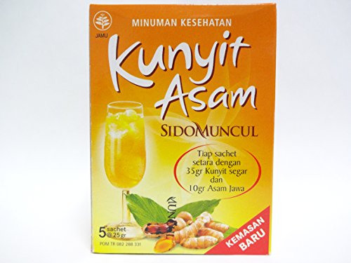 SIDOMUNCUL turmeric acid jamu powder juice Kunyit Asam 25gX5 bags