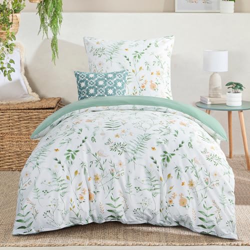 Aisbo Bettwäsche 155x220 Bettdeckenbezug - Bettwäsche Set 155 x 220 cm...