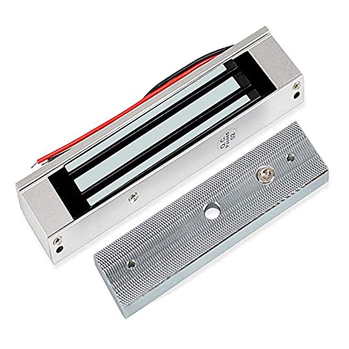 YAVIS Étanche Serrure électrique magnétique 180 kg 350LBS Serrure électromagnétique pour système de contrôle d'accès, verrouillage de porte magnétique DC 12V, sécurité extérieure et