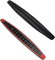 Vista 5 de Paquete de 2, protector universal de goma anticolisión para parachoques de esquina de automóvil, antiarañazos, tiras adhesivas (negro)