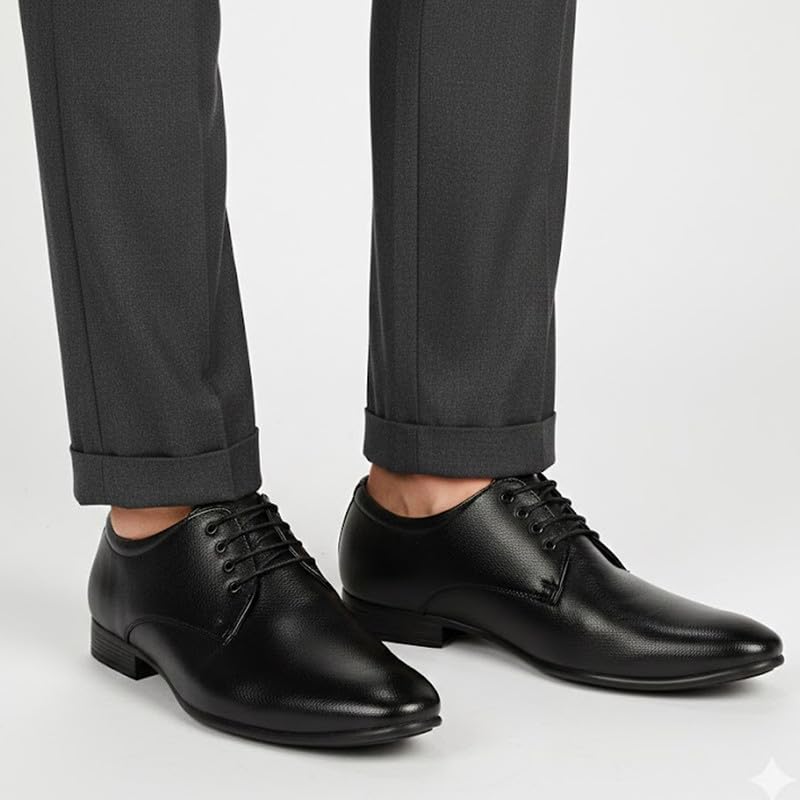 Image of FAUSTO Basics Men's Formal Office Lace Up Shoes