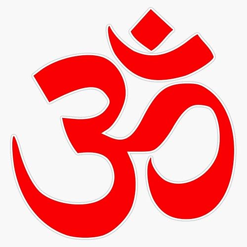 À Om Shanti Om Symbol Hinduism Yoga Namaste Indian Peace Aum Namah Shivaya Pegatina de vinilo para parachoques de 5 pulgadas