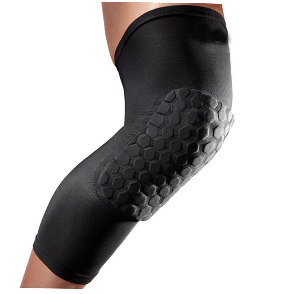 DECOMELODY Crash Non Slip Knee Support Sleeve for Running Hiking Lightweight Brace for Outdoor Sports Activities Black