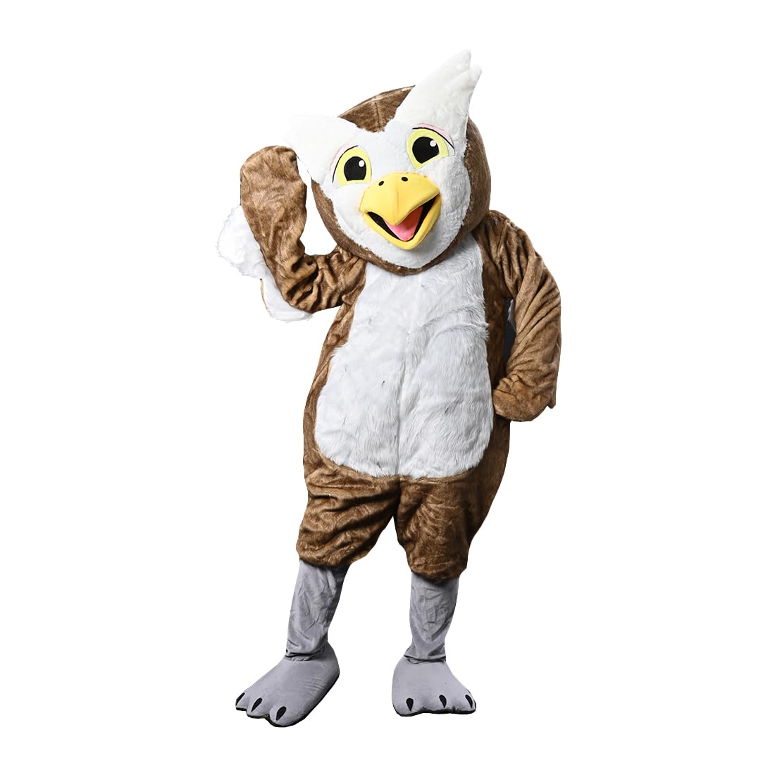 Brown Owl Mascot Costume Cartoon Marketing Planning Adult