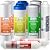 iSpring F9K 1-Year Reverse Osmosis Water Filter Replacement Cartridge Pack Set for 6-Stage Alkaline Mineral RO Filtration Systems, Without Membrane, White